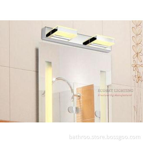 Aluminum base Modern Bathroom Lights 8W 35cm 2-square light